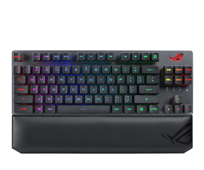 Klawiatura ASUS Strix Scope RX TKL Wireless Deluxe USB 2.0, RF 2.4GHz, Bluetooth 5.2, AuraSync 90MP02J0-BKUA01